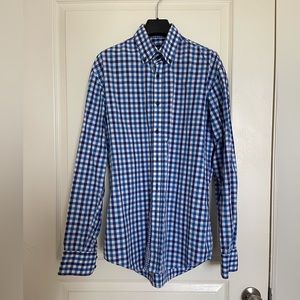 Van Den Bruck (Italian) -Blue Men’s Shirt. Long Sleeve Button Down Size M (EU40)